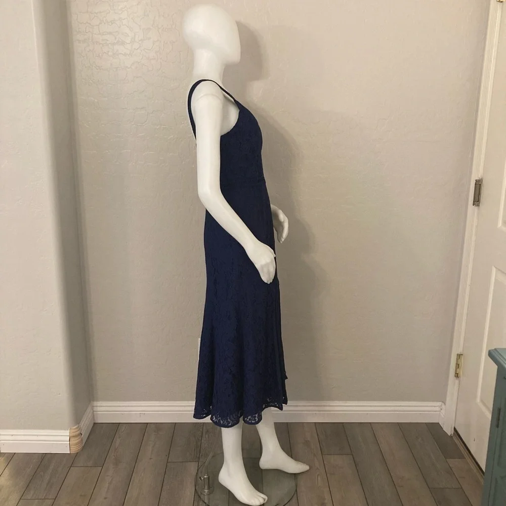 Revolve Keepsake The Label Navy Blue Holder Lace Midi Dress XS